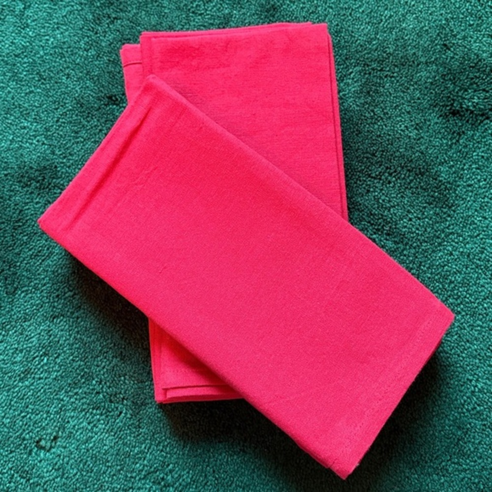 Set Of 6 Happy Holidays 100% cotton Ref Cloth Napkins